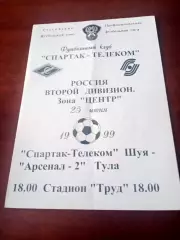 Спартак-Телеком Шуя - Арсенал-2 Тула. 25 июня 2001 год