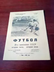 СК им.Гастелло Уфа - Металлург Магнитогорск. 12 октября 1982 год