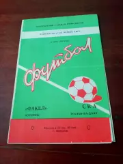 АКЦИЯ. Факел Воронеж - СКА Ростов. 5 июля 1983 год