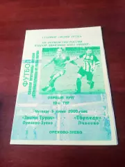 Знамя труда Орехово-Зуево - Торпедо Павлово. 5 июня 2003 год