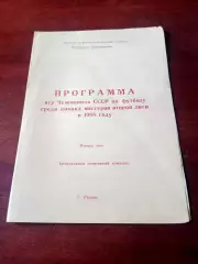Футбол. Торпедо Рязань, 1988 год