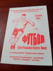 Финал. Стройальянс Рязанский район - Юность Успенское. 9.08.2008 год