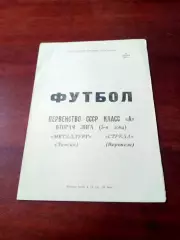 Металлург Липецк - Стрела Воронеж. 12 июля 1984 год