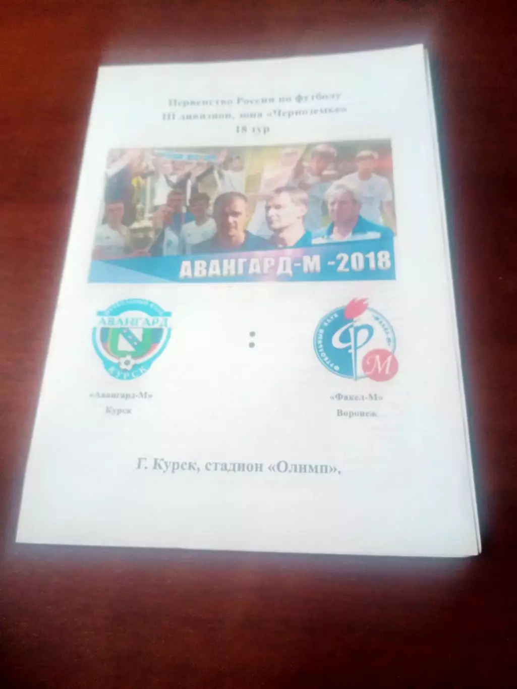 Авангард-М Курск - Факел-М Воронеж. 1 сентября 2018 год
