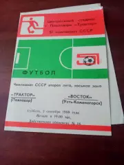 Трактор Павлодар - Восток Усть-Каменогорск. 3 сентября 1988 год