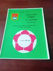Волочанин Вышний Волочек - Ока Ступино. 1 июля 1989 год