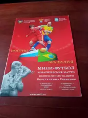 Россия - Бразилия. Матчи памяти Константина Еременко. 17 и 19 января 2011 год