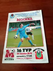 ФК Москва - КАИТ-СПОРТ Москва. 28 сентября 2010 год