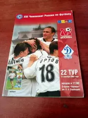 ФК Москва - Динамо Москва. 12 сентября 2004 год
