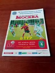 Молодежные команды. ФК Москва - Томь. 25 апреля 2009 год