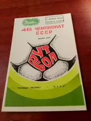 Торпедо Москва - ЦСКА. 5 августа 1983 год