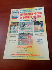 Тур - Москва, 23-25 октября 2001 год - см.состав