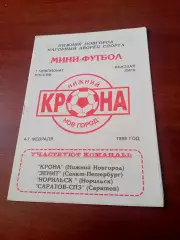 Тур - Нижний Новгород. 1999 год, 4-7 февраля - см.состав