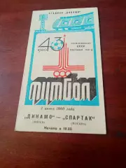 Динамо Минск - Спартак Москва. 3 июня 1980 год