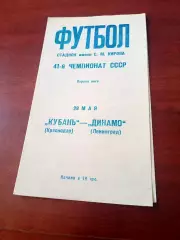 Динамо Ленинград - Кубань Краснодар. 29 мая 1978 год