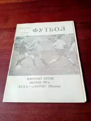 АКЦИЯ. ЦСКА - Спартак Москва. 4 октября 1992 год