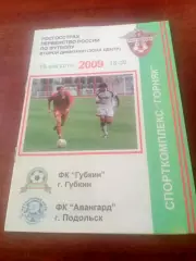 ФК Губкин - Авангард Подольск. 16 августа 2009 год