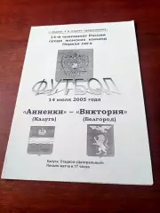 Анненки Калуга - Виктория Белгород. 14 июля 2005 год