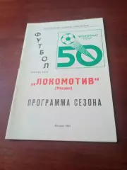 Футбол. Локомотив Москва. 1987 год.