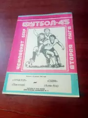 Трактор Павлодар - Скиф Алма-Ата. 10 августа 1982 год - АКЦИЯ