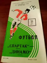 Спартак Москва - Динамо Тбилиси. 23 мая 1979 год