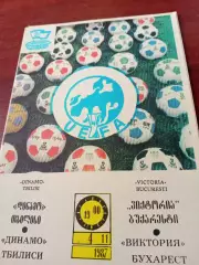 Динамо Тбилиси - Виктория Бухарест. 4 ноября 1987 год