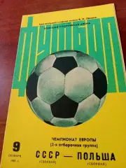 СССР - Польша. 9 октября 1983 год