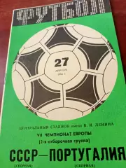 СССР - Португалия. 27 апреля 1983 год