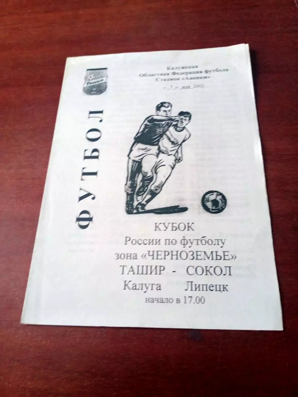 Кубок России. Ташир Калуга - Сокол Липецк. 7 мая 2002 год