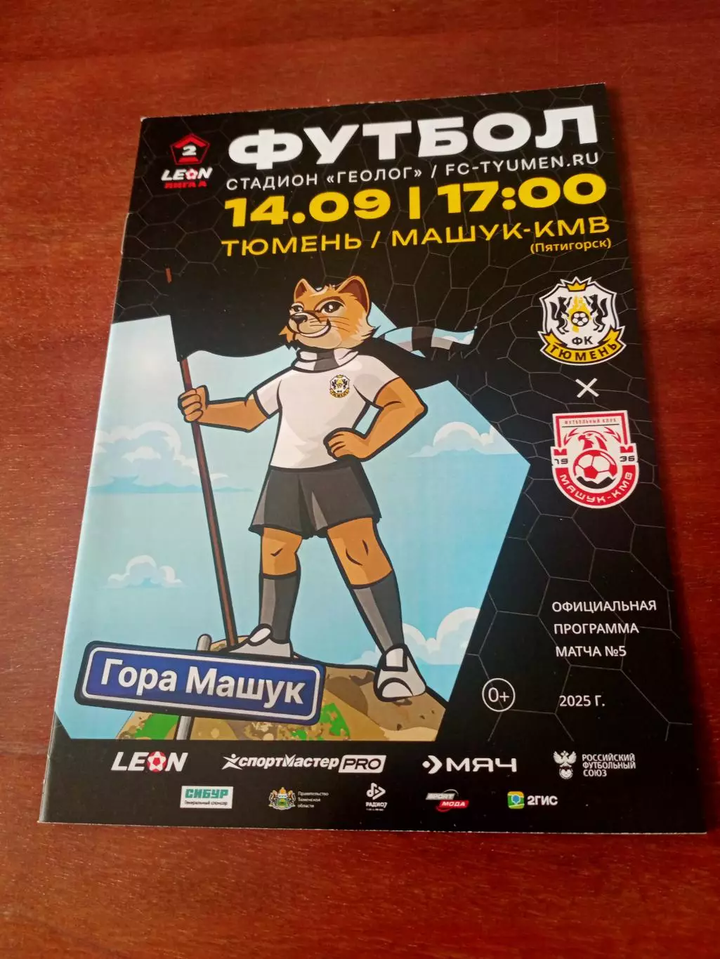 ФК Тюмень - Машук-КМВ Пятигорск. 14 сентября 2025 год