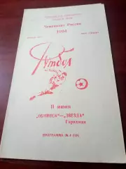 ФК Обнинск - Звезда Городище. 11 июня 1994 год