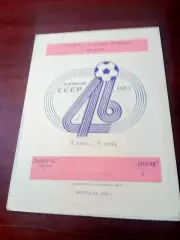 Энергетик Кустанай - Шахтер Караганда. 3 августа 1983 год
