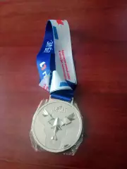 Медаль. За участие к забеге Достигая цели. Омск