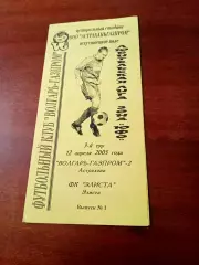 Волгарь-Газпром-2 Астрахань - ФК Элиста. 12 апреля 2005 год