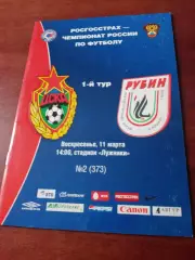 ЦСКА - Рубин Казань. 11 марта 2007 год
