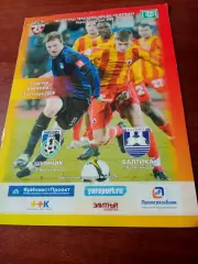 Шинник Ярославль - Балтика Калининград. 22 октября 2009 год