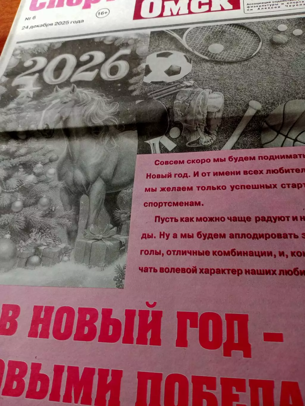 Спортивный Омск. 2025 год, №6, 24 декабря