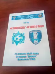 Химик Россошь - ФК Калуга-2. 27 апреля 2014 год