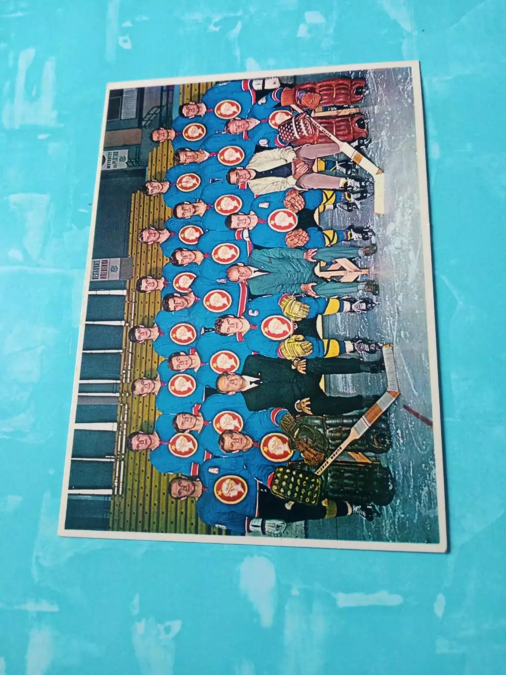 ХК СОНП Кладно - фото с 2 сторон, с автографами игроков