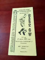 Волгарь-Газпром-2 Астрахань - ФК Элиста. 12 апреля 2005 год