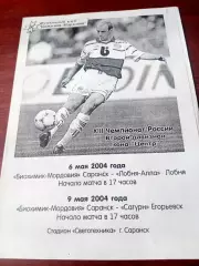 Биохимик-Мордовия Саранск, 2004 - Лобня-АЛЛА, Сатурн Егорьевск, 6 и 9 мая