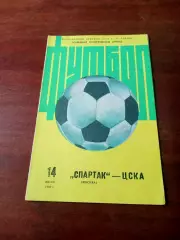 Спартак Москва - ЦСКА. 14 июня 1986 год