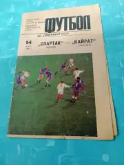 Спартак Москва - Кайрат Алма-Ата. 14 мая 1985 год