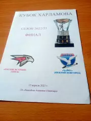 Финал. Омские Ястребы - Чайка Нижний Новгород. 15 апреля 2023 год