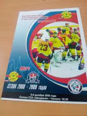 ХК Липецк - ХК ВМФ Санкт-Петербург. 8 и 9 декабря 2008 год