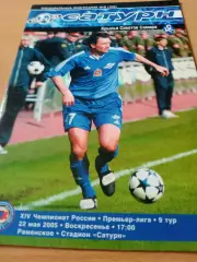 Сатурн Московская область - Крылья Советов Самара. 22 мая 2005 год