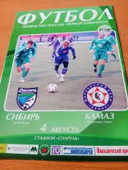 Сибирь Новосибирск - КамАЗ Набережные Челны 4 августа 2006 год