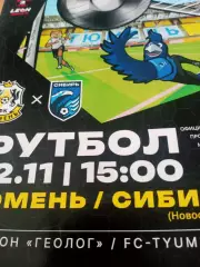 ФК Тюмень - Сибирь Новосибирск. 2 ноября 2025 год
