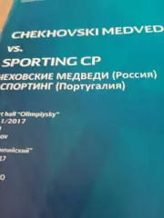 Чеховские Медведи - Спортинг Португалия. 25 ноября 2017 год