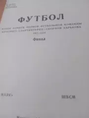 Финал. Маяк - ШВСМ. Харьков. 8 ноября 1983 год